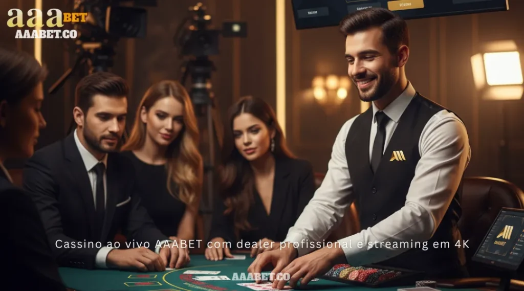 Cassino ao vivo AAABET com dealer profissional e streaming em 4K