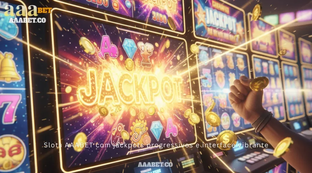 Slots AAABET com jackpots progressivos e interface vibrante