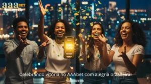 Celebrando vitória no AAAbet com alegria brasileira!