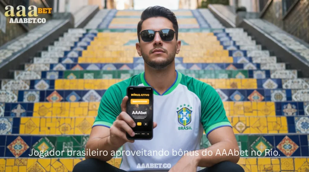 Jogador brasileiro aproveitando bônus do AAAbet no Rio.