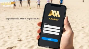 Login rápido da AAAbet na praia do Rio