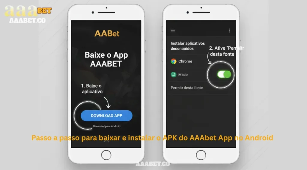Passo a passo para baixar e instalar o APK do AAAbet App no Android