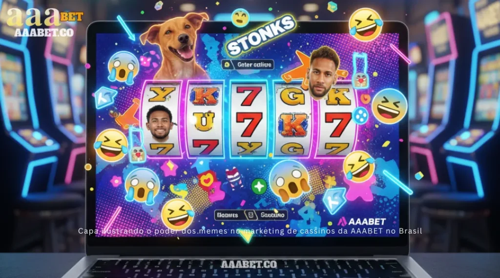 Capa ilustrando o poder dos memes no marketing de cassinos da AAABET no Brasil